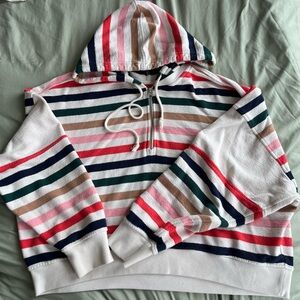 Aerie Multicolor Striped Women's Hoodie Sweater